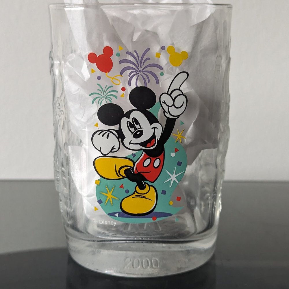 Vintage 2000 Walt Disney World Magic Kingdom McDonald's Glass